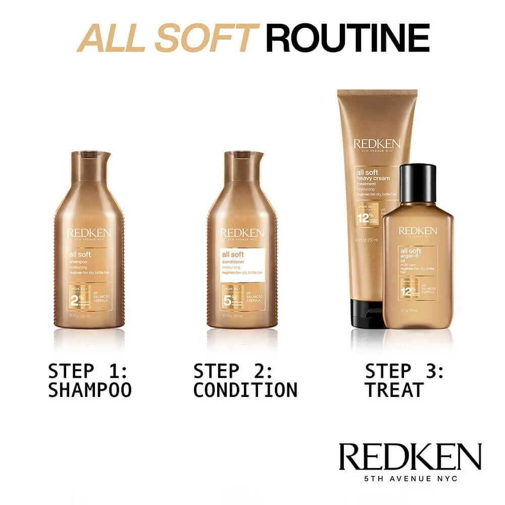 Redken All Soft Conditioner 300ml 5 Redken All Soft Conditioner 300ml - Image 5