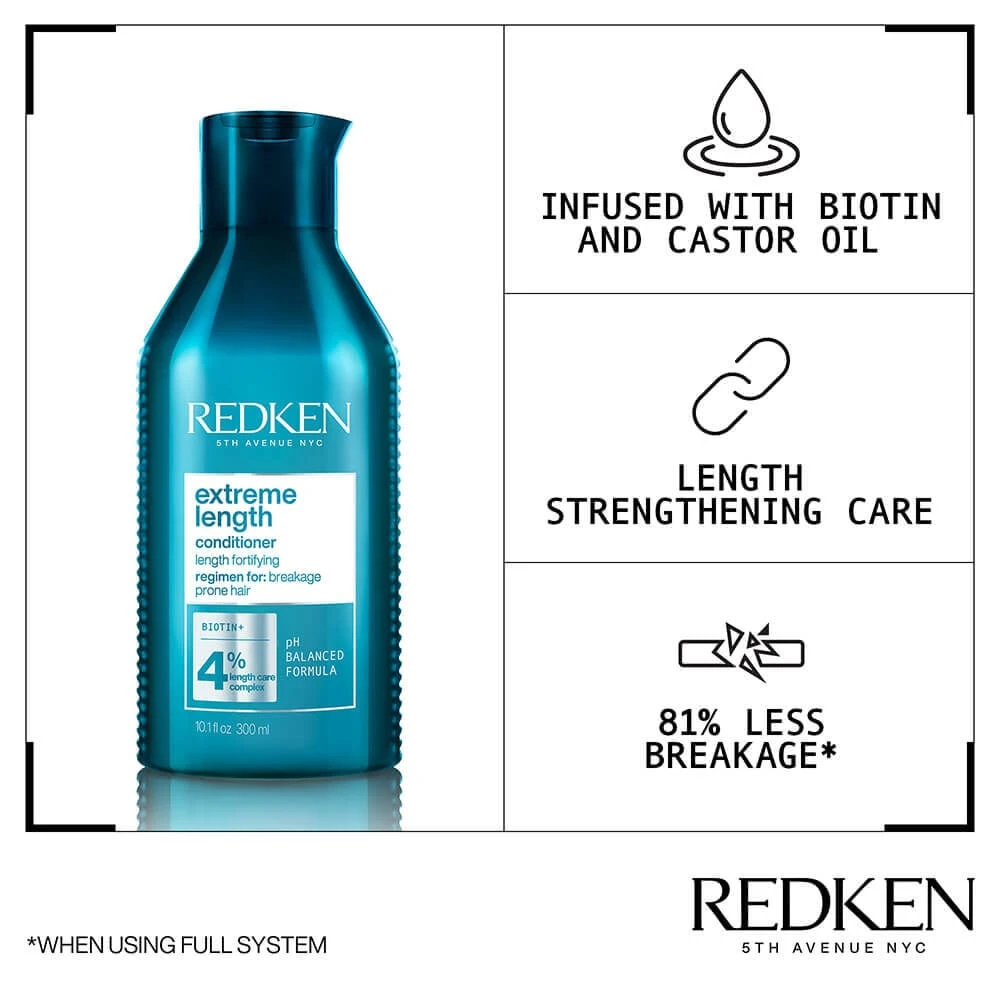 Redken Extreme Length Conditioner 300ml 2 Redken Extreme Length Conditioner 300ml - Image 2
