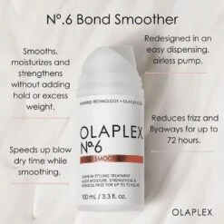 Olaplex No.6 Bond Smoother (Airless Pump) 100ml -Wella Professionals || Redken || Matrix Sales 816202 2